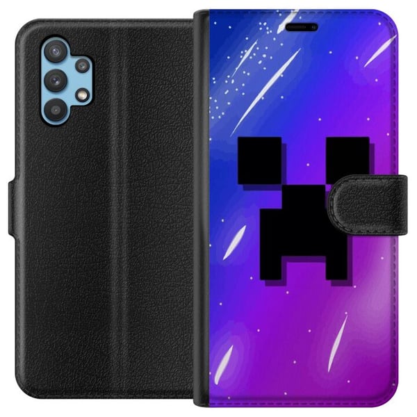 Kompatibelt Plånboksfodral till Samsung Galaxy A32 5G Minecraft Kompatibelt Plånboksfodral till Samsung Galaxy A32 5G Minecraft