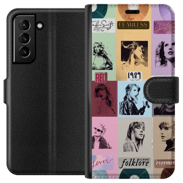 Kompatibelt Lommeboketui til Samsung Galaxy S21+ 5G Taylor Swift EP Kompatibelt Lommeboketui til Samsung Galaxy S21+ 5G Taylor Swift EP