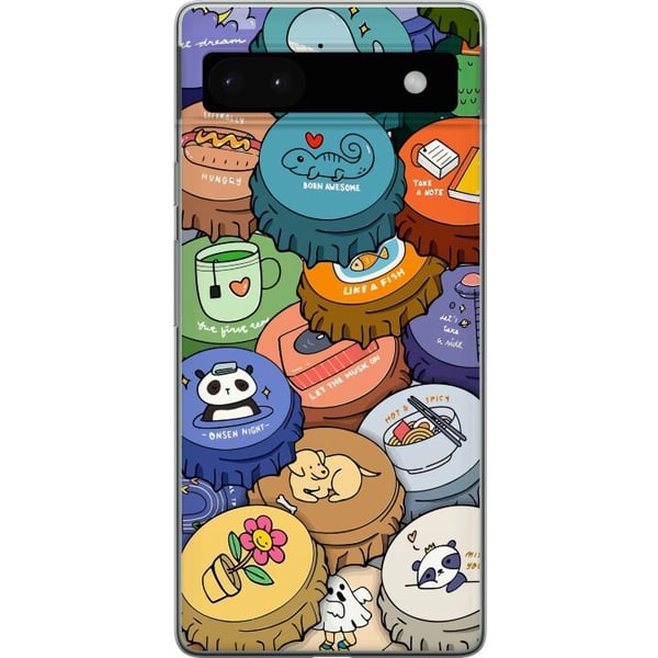 Yhteensopiva Puhelinkuori Google Pixel 6a Kawaii söpöt anime- ja mangahahmot lelu