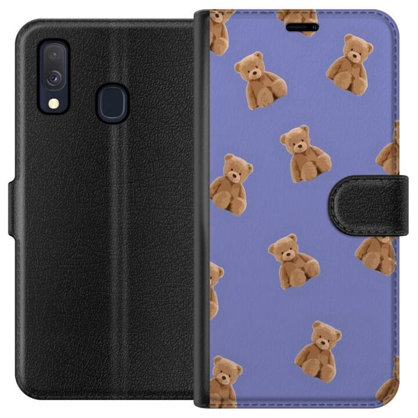 Kompatibel Tegnebogsetui til Samsung Galaxy A40 Flyvende bjørne