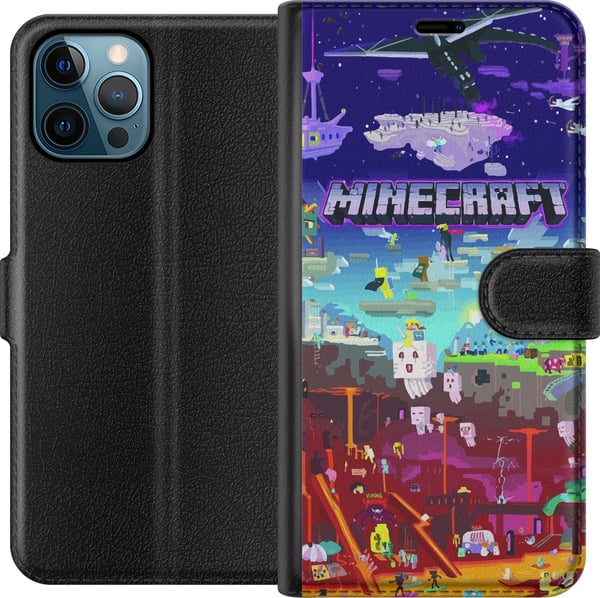 Kompatibelt Plånboksfodral till Apple iPhone 12 Pro Max Minecraft