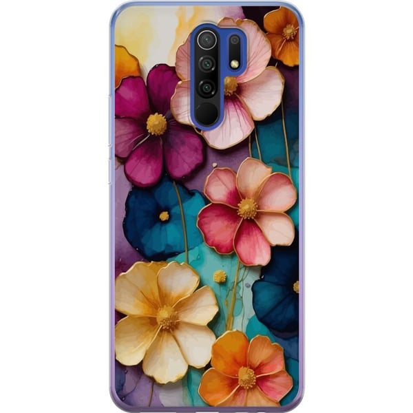 Kompatibel Mobilcover til Xiaomi Redmi 9 Blomster Farver