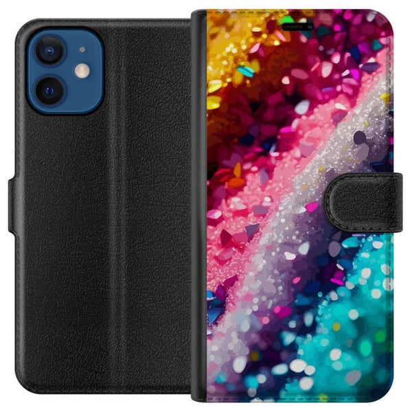 Kompatibelt Lommeboketui til Apple iPhone 12 Glitter