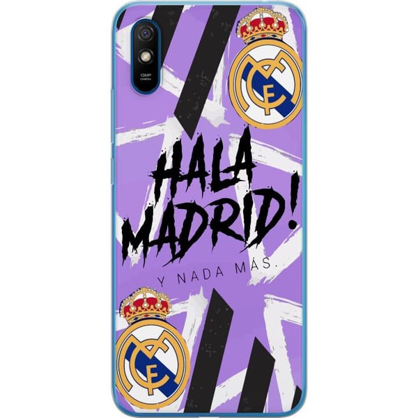 Kompatibel Mobilcover til Xiaomi Redmi 9A Lilla Hala Madrid-design med klubemblem og kraftfuld sportsgrafik, perfekt til fodboldfans, der elsker hold