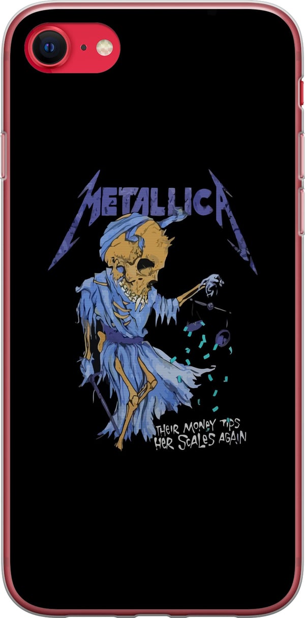 Kompatibel Mobilcover til Apple iPhone SE (2022) Metallica Rockband Musik Hardrock