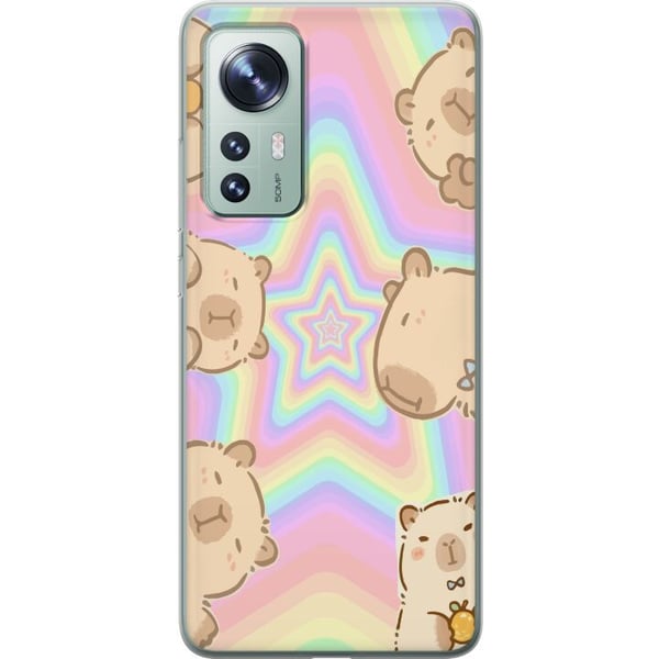 Yhteensopiva Puhelinkuori Xiaomi 12 Kawaii Capybara Galaxy Söpö Anime Eläin Avaruusteema Kawaii Trendi Lahja TikTok-suunnittelu