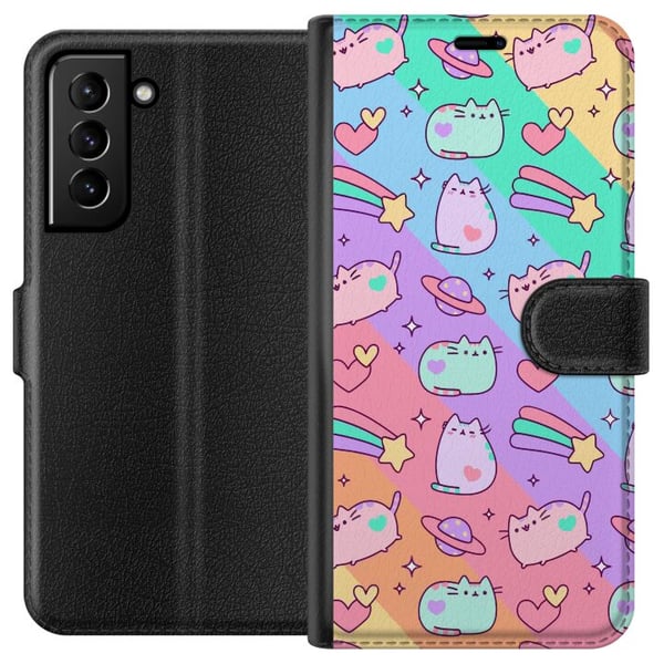Kompatibelt Lommeboketui til Samsung Galaxy S21+ 5G Einhorn Katt Kompatibelt Lommeboketui til Samsung Galaxy S21+ 5G Einhorn Katt