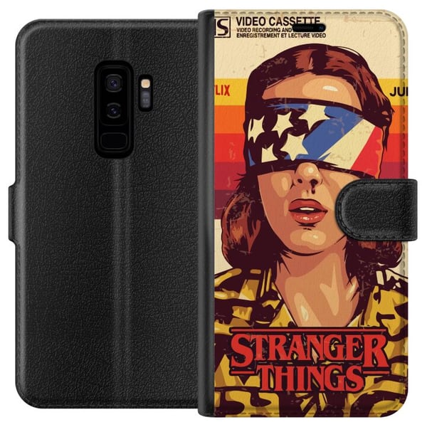 Kompatibelt Plånboksfodral till Samsung Galaxy S9+ Stranger Things VHS Kompatibelt Plånboksfodral till Samsung Galaxy S9+ Stranger Things VHS