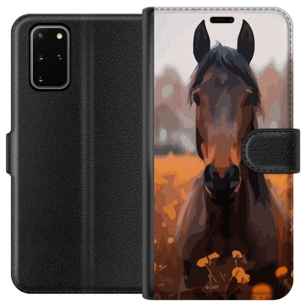 Kompatibelt Lommeboketui til Samsung Galaxy S20+ Høst Hest