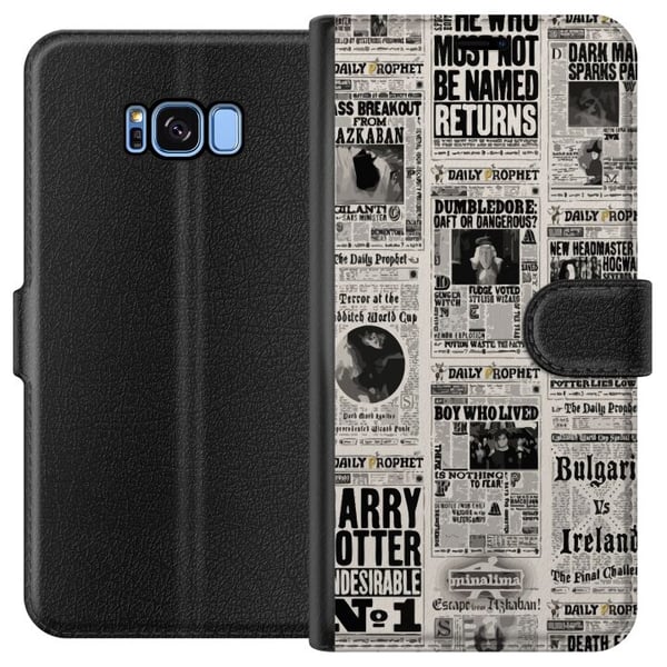 Kompatibelt Plånboksfodral till Samsung Galaxy S8 Harry Potter Tidning Kompatibelt Plånboksfodral till Samsung Galaxy S8 Harry Potter Tidning