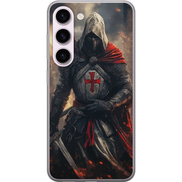 Kompatibel Mobilcover til Samsung Galaxy S23 tempelridder korsridder korsfarer kriger middelalderrustning kors sværd fantasy kæmper plakatdesign Kompatibel Mobilcover til Samsung Galaxy S23 tempelridder korsridder korsfarer kriger middelalderrustning kors sværd fantasy kæmper plakatdesign