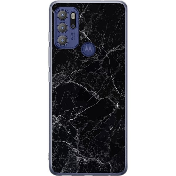 Kompatibel Mobilcover til Motorola Moto G60S Marmor Sort