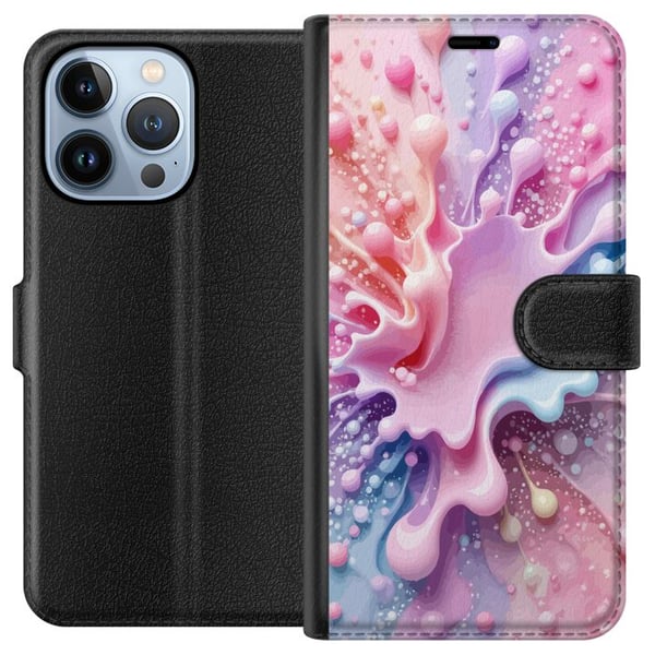 Yhteensopiva Lompakkokotelo Apple iPhone 13 Pro Pastelliroiske-design – Abstrakti taide vaaleanpunaisessa, sinisessä ja violetissa värikuviossa Yhteensopiva Lompakkokotelo Apple iPhone 13 Pro Pastelliroiske-design – Abstrakti taide vaaleanpunaisessa, sinisessä ja violetissa värikuviossa