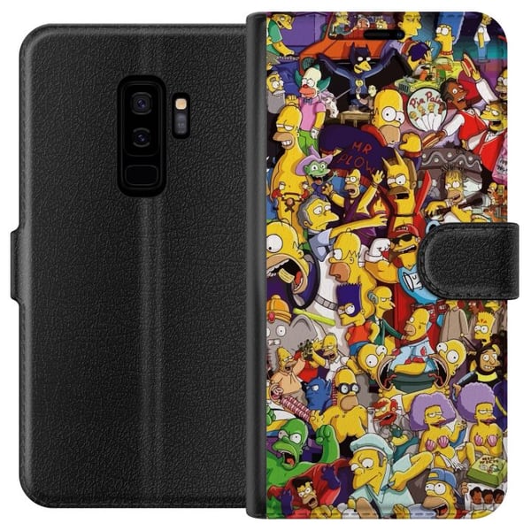 Kompatibelt Plånboksfodral till Samsung Galaxy S9+ Simpsons Kompatibelt Plånboksfodral till Samsung Galaxy S9+ Simpsons