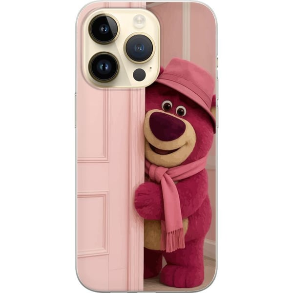 Kompatibelt Mobilskal till Apple iPhone 14 Pro Rosa nalle med hatt och scarf söt pastellfärgad design fylld av kärlek humor och värme Kompatibelt Mobilskal till Apple iPhone 14 Pro Rosa nalle med hatt och scarf söt pastellfärgad design fylld av kärlek humor och värme