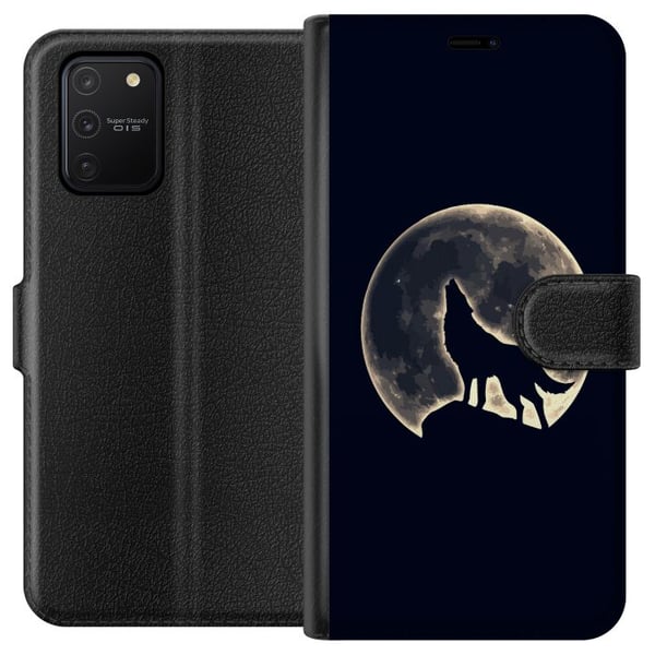 Kompatibelt Lommeboketui til Samsung Galaxy S10 Lite Ulve Måne Kompatibelt Lommeboketui til Samsung Galaxy S10 Lite Ulve Måne