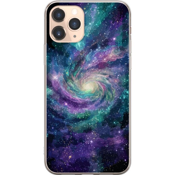 Kompatibel Mobilcover til Apple iPhone 11 Pro Farvestrålende spiralgalakse i rummet med stjerner tåger og kosmisk lys