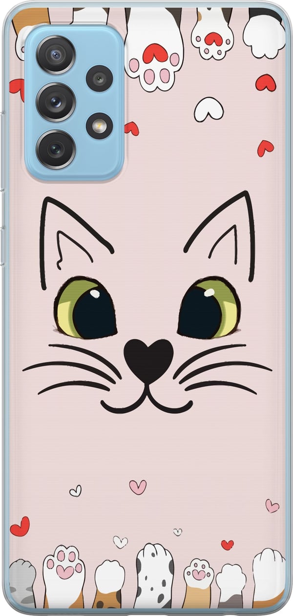 Yhteensopiva Puhelinkuori Samsung Galaxy A52 5G Mjooo Katt