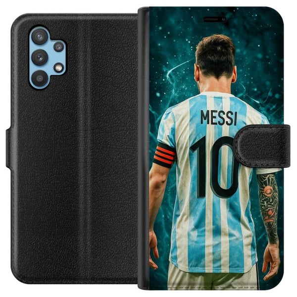 Kompatibelt Plånboksfodral till Samsung Galaxy A32 5G Messi Kompatibelt Plånboksfodral till Samsung Galaxy A32 5G Messi