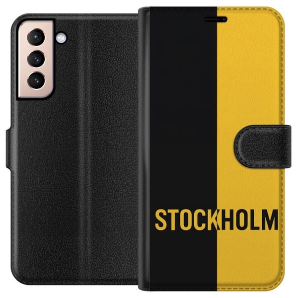 Kompatibelt Lommeboketui til Samsung Galaxy S21 Stockholm – fotball