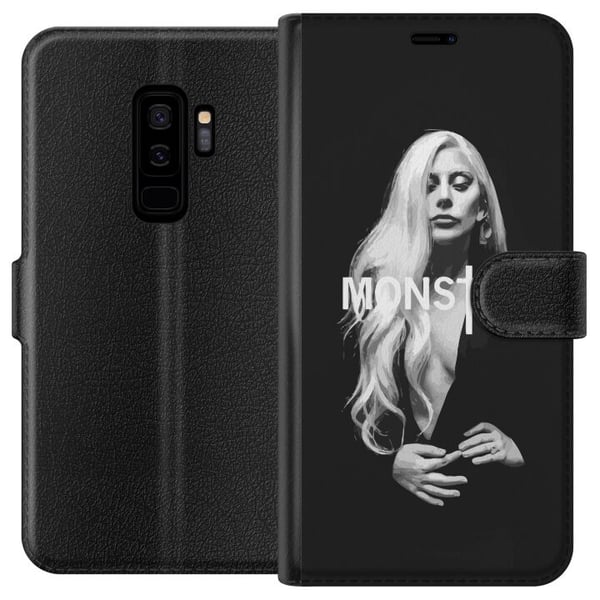Kompatibelt Lommeboketui til Samsung Galaxy S9+ Lady Gaga Monster-portrett – svart-hvitt Lady Gaga-design med sterk MONSTER-typografi og ikonisk look Kompatibelt Lommeboketui til Samsung Galaxy S9+ Lady Gaga Monster-portrett – svart-hvitt Lady Gaga-design med sterk MONSTER-typografi og ikonisk look
