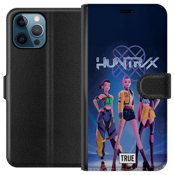 Kompatibel Tegnebogsetui til Apple iPhone 12 Pro KPop Demon Hunters 2 HuntrX-piger – futuristisk motiv med stærk KPop-attitude og cyberpunk-stil