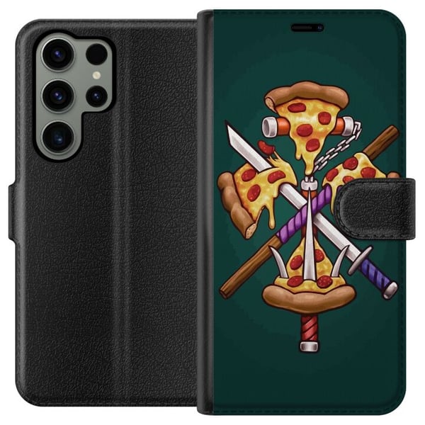 Kompatibel Tegnebogsetui til Samsung Galaxy S23 Ultra Pizza Kompatibel Tegnebogsetui til Samsung Galaxy S23 Ultra Pizza