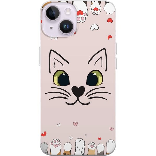 Kompatibel Mobilcover til Apple iPhone 14 Mjooo Katt