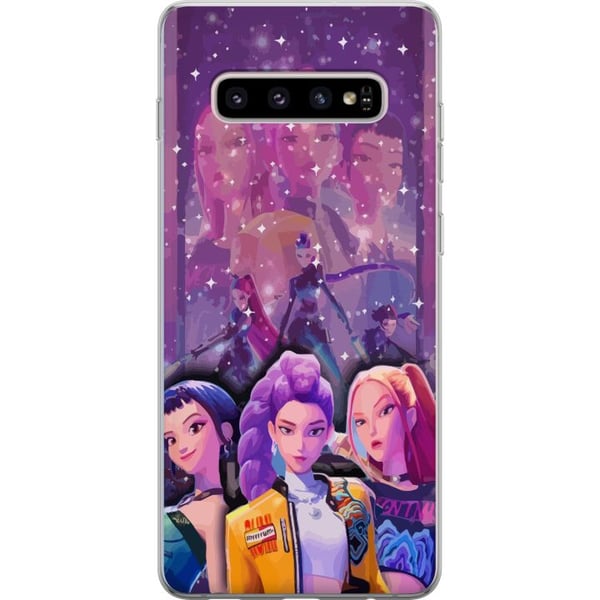 Kompatibelt Mobildeksel til Samsung Galaxy S10+ K-pop-demonjegere Zoey Mira Aya Forent Stjernemagi Kosmisk Energi Kompatibelt Mobildeksel til Samsung Galaxy S10+ K-pop-demonjegere Zoey Mira Aya Forent Stjernemagi Kosmisk Energi