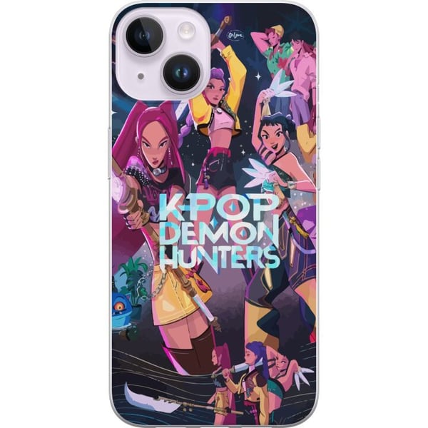 Kompatibel Mobilcover til Apple iPhone 14 K-pop-dæmonjægere Fuld holdkamp Idoler Magiske klinger Kosmisk glød