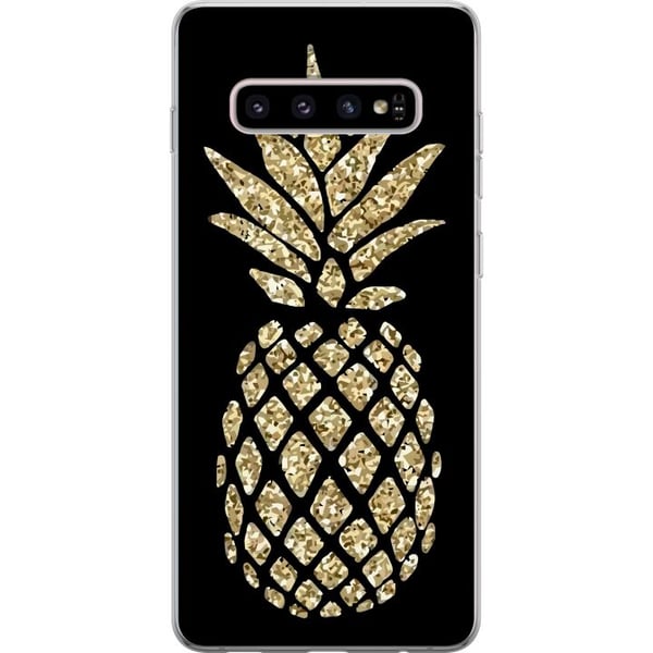 Kompatibelt Mobilskal till Samsung Galaxy S10+ Ananas