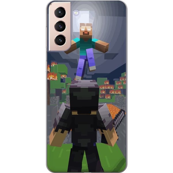 Kompatibelt Mobildeksel til Samsung Galaxy S21 Minecraft