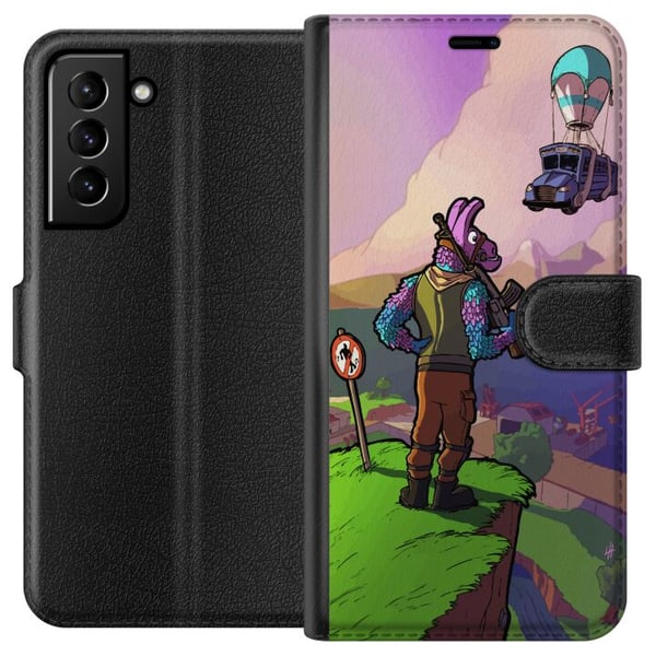 Kompatibelt Lommeboketui til Samsung Galaxy S21+ 5G Fortnite Kompatibelt Lommeboketui til Samsung Galaxy S21+ 5G Fortnite