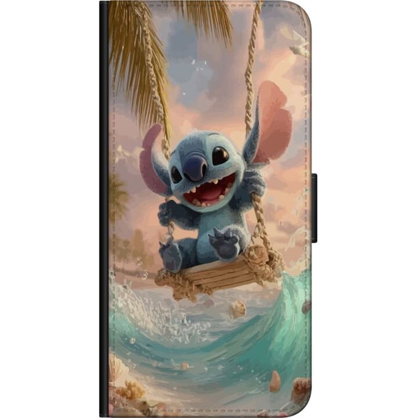 Kompatibel Tegnebogsetui til Motorola Moto G9 Play Disney Stitch samlerfigur blå alien