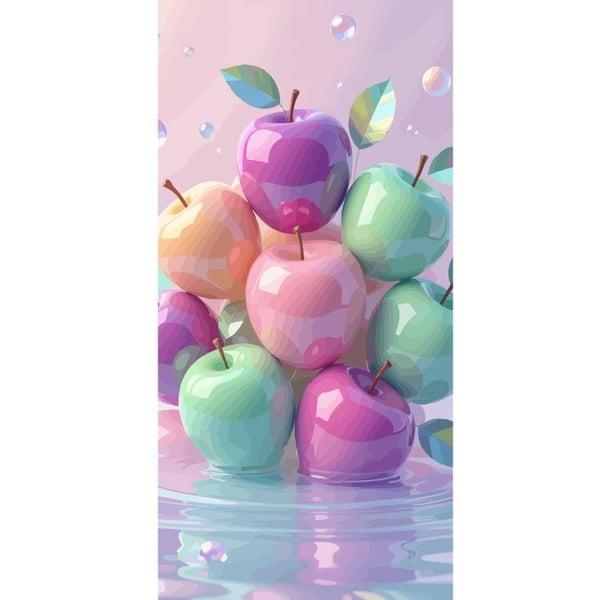 Kompatibel Tegnebogsetui til Apple iPhone 13 Pro Magiske æbler Fantasy Eventyrfrugt