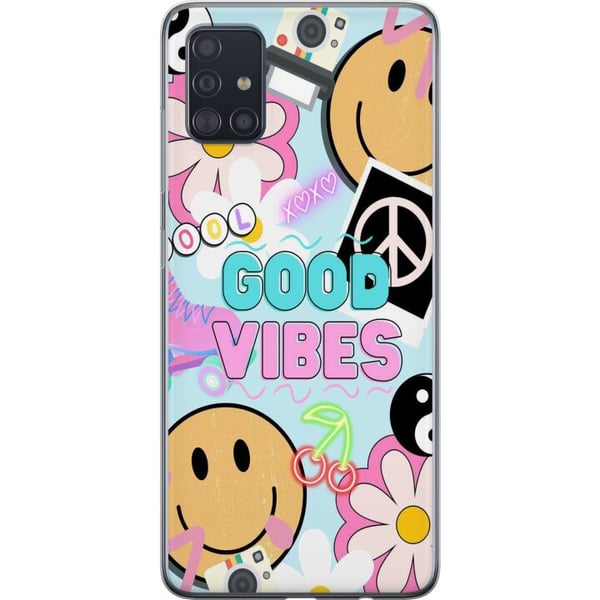 Kompatibelt Mobilskal till Samsung Galaxy A51 Good Vibes