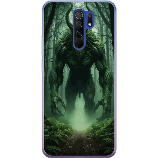 Kompatibelt Mobilskal till Xiaomi Redmi 9 Forest Monster Fantasy Creature Dark