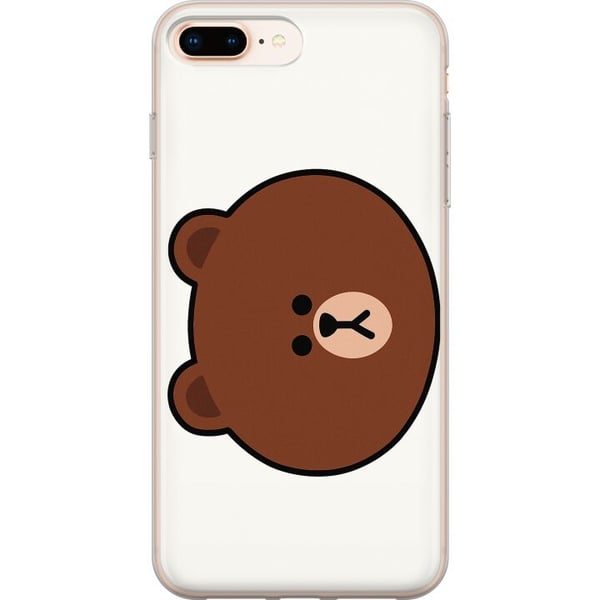 Yhteensopiva Puhelinkuori Apple iPhone 8 Plus line friends brown Yhteensopiva Puhelinkuori Apple iPhone 8 Plus line friends brown