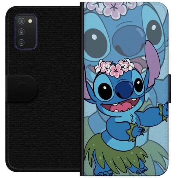 Kompatibelt Lommeboketui til Samsung Galaxy A03s Stitch under stjernene - Magisk Anime-stil