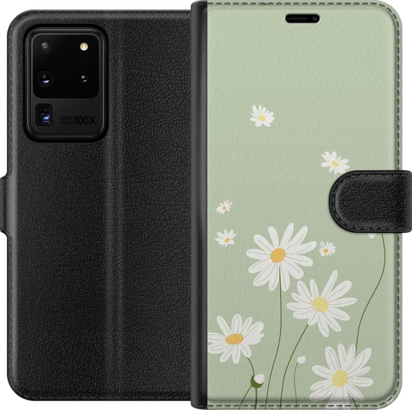 Yhteensopiva Lompakkokotelo Samsung Galaxy S20 Ultra Papukaijanpaparit - kukallinen kuviointi ruotsalaiseen kesätyyliin