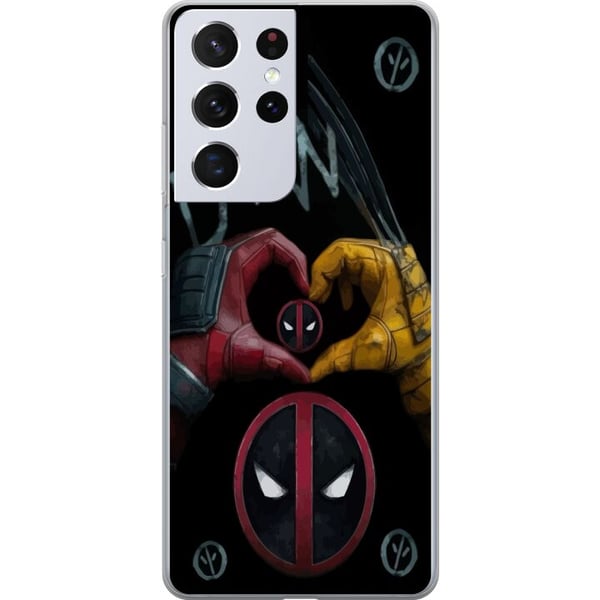 Kompatibelt Mobildeksel til Samsung Galaxy S21 Ultra 5G Deadpool & Wolverine Kjærlighet Kompatibelt Mobildeksel til Samsung Galaxy S21 Ultra 5G Deadpool & Wolverine Kjærlighet