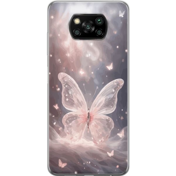 Kompatibelt Mobilskal till Xiaomi Poco X3 NFC Fjäril
