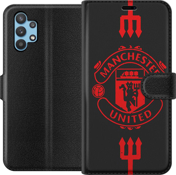 Yhteensopiva Lompakkokotelo Samsung Galaxy A32 5G ManchesterUnited