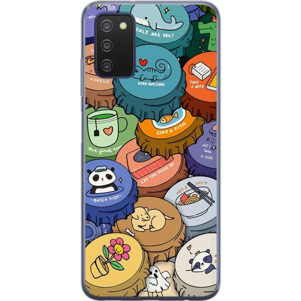 Kompatibelt Mobildeksel til Samsung Galaxy A03s Kawaii søte figurer anime manga-leketøy