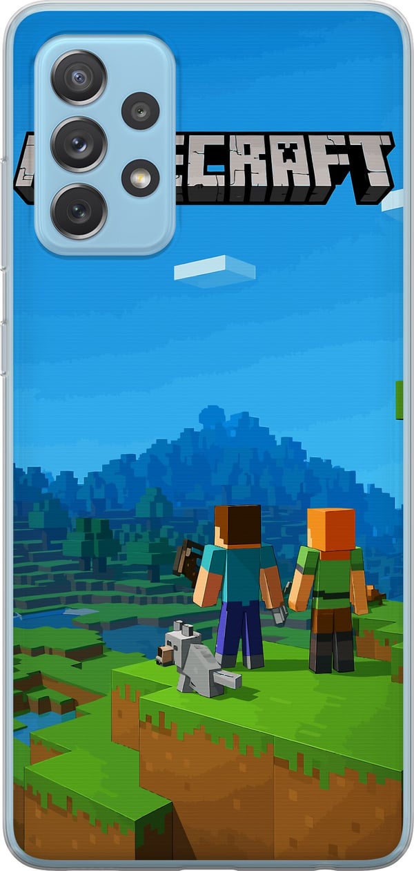 Yhteensopiva Puhelinkuori Samsung Galaxy A52 5G Minecraft Key Art