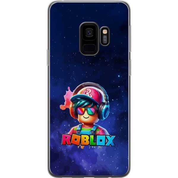 Kompatibel Mobilcover til Samsung Galaxy S9 Roblox Space Explorer-design futuristisk rumtema med farverige detaljer spilfornemmelse og neonlys i blåt