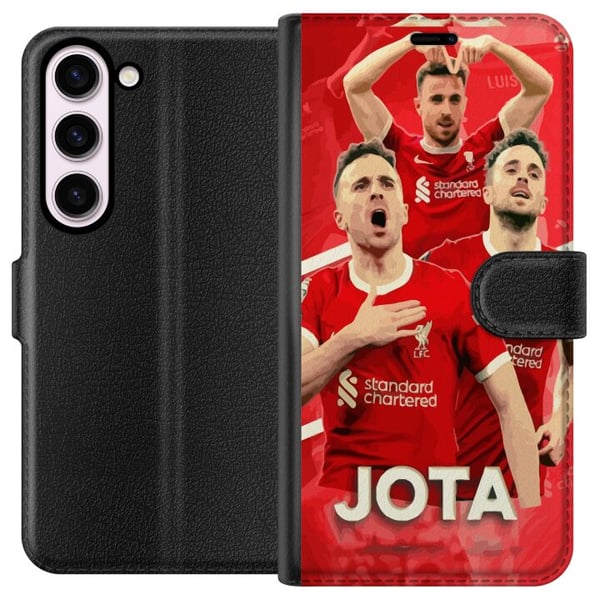 Kompatibel Tegnebogsetui til Samsung Galaxy S23 Liverpool Jota plakat Portugal angriber forward Premier League Reds fodbold spiller klub design kunst