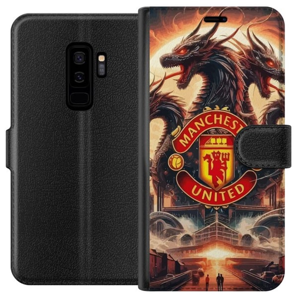Kompatibelt Lommeboketui til Samsung Galaxy S9+ Manchester United Kompatibelt Lommeboketui til Samsung Galaxy S9+ Manchester United