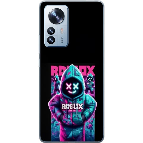 Yhteensopiva Puhelinkuori Xiaomi 12 Pro Neon Roblox -huppari, jossa on siisti peliaihe, hehkuvat värit ja futuristinen ilme