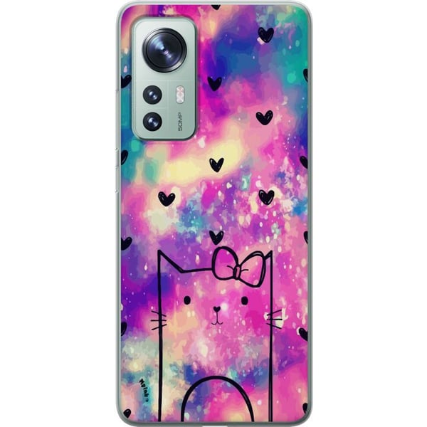 Yhteensopiva Puhelinkuori Xiaomi 12  Kissantassulla sydämmet